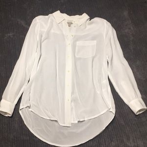 Banana Republic white button down shirt Medium P